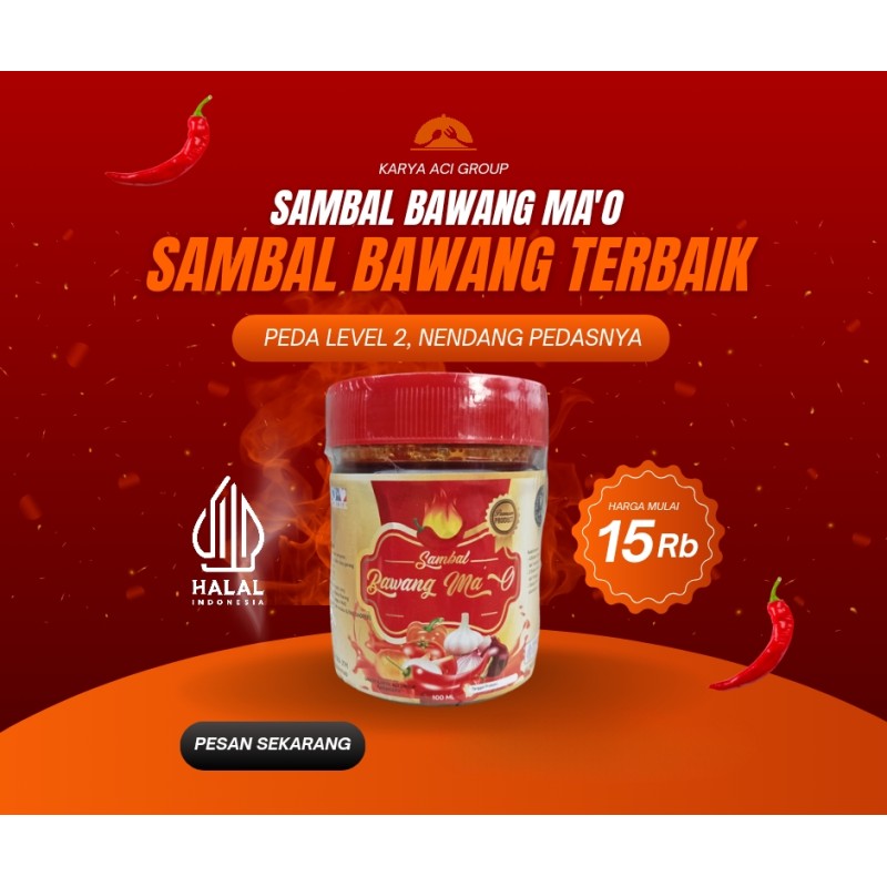 Sambal bawang Ma'O  - PEDAS LEVEL 2